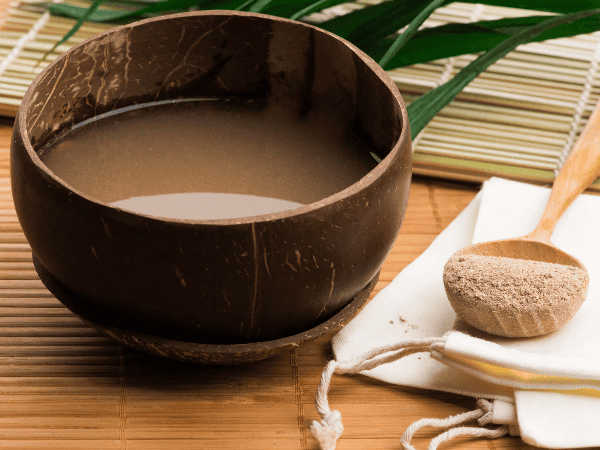 Drink made from Kava root. Traditional drink in Fiji.