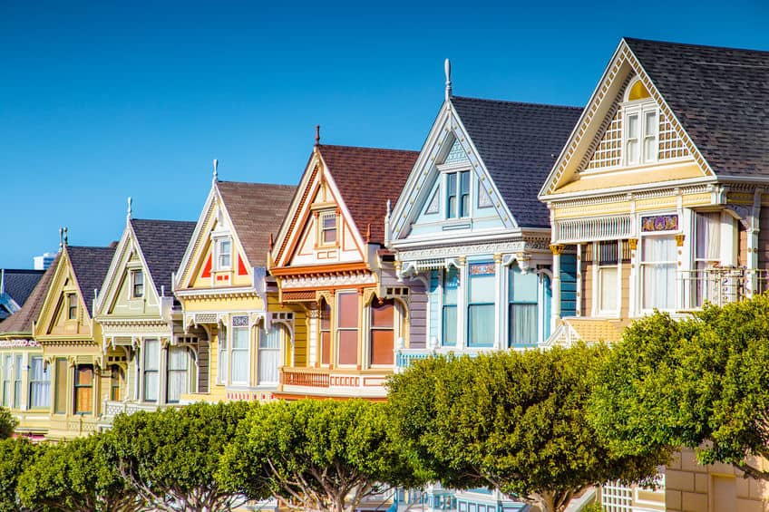 Painted Ladies at Alamo Square, San Francisco, California, USA